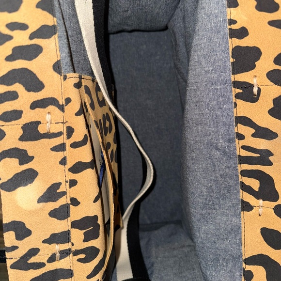 Clare V Women’s Leopard Print Suede Tote Bag - Picture 8 of 11